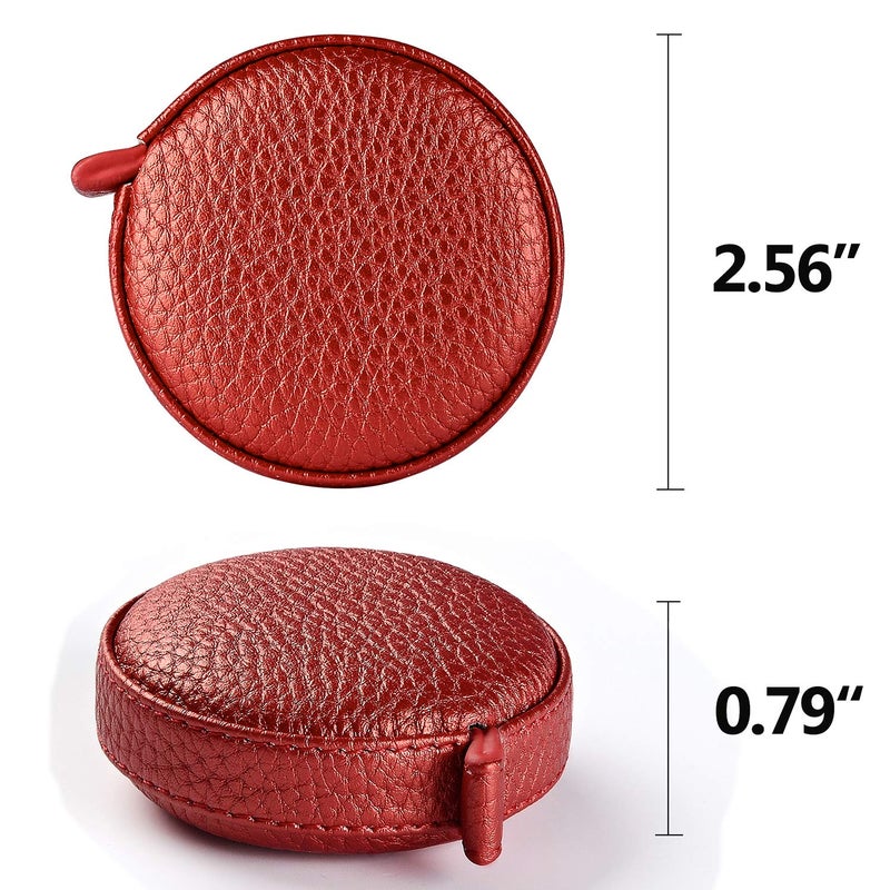 Z_جوده وثقه 3m/120 Tape Measure Body Measuring Tape for Body Cloth Tape Measure for Sewing Fabric Tailors Medical Measurements Tape Dual Sided Leather Tape Measure Retractable (Red, 1 Pack) - Image 3